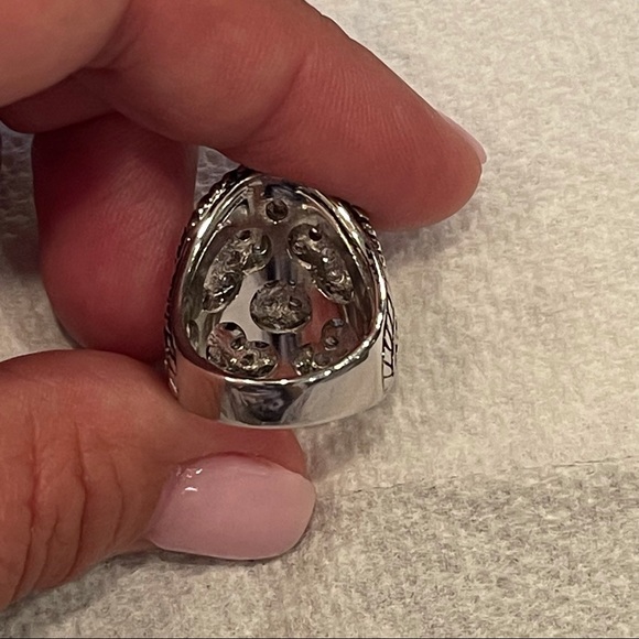 NWOT’S ❤️‍🔥 Vintage* Silver/Gold Bling Ring-7 1/4 - Picture 3 of 6